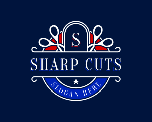 Scissors - Barber Scissors Haircut logo design