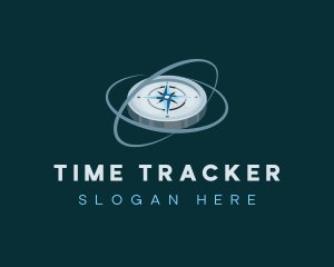 Compass Location Tracker logo design