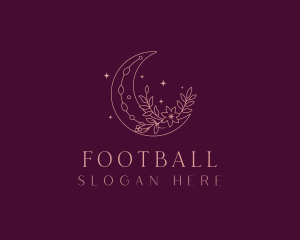 Floral Bohemian Moon Logo