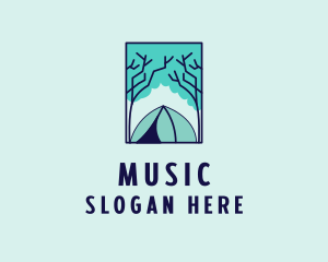 Forest Camping Site logo design