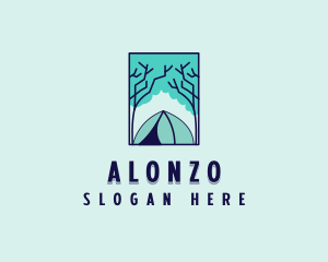 Forest Camping Site logo design