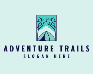 Forest Camping Site logo design