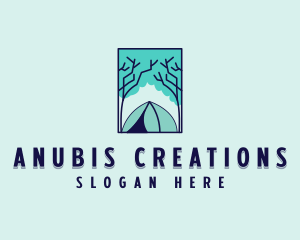 Forest Camping Site logo design