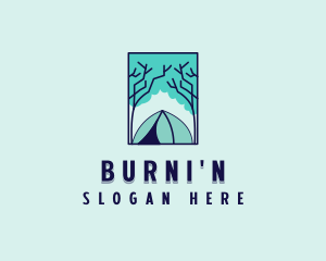 Forest Camping Site logo design