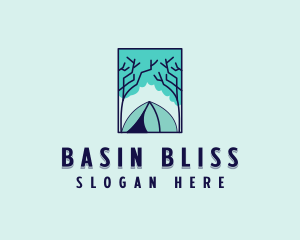 Forest Camping Site logo design