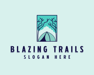 Forest Camping Site logo design