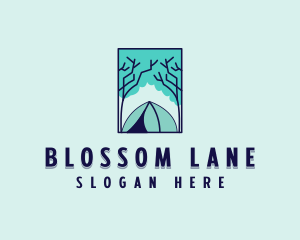 Forest Camping Site logo design