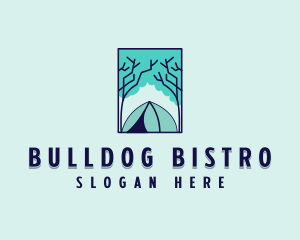 Forest Camping Site logo design