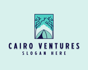 Forest Camping Site logo design