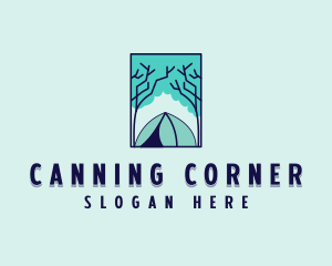 Forest Camping Site logo design