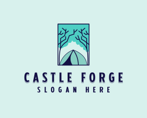 Forest Camping Site logo design