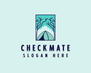 Forest Camping Site logo design