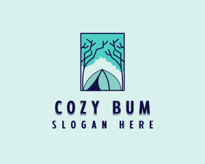 Forest Camping Site logo design