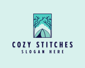 Forest Camping Site logo design