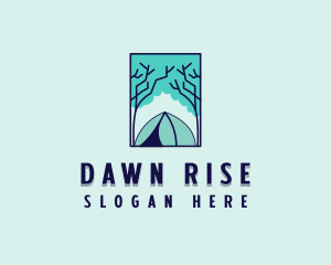 Forest Camping Site logo design