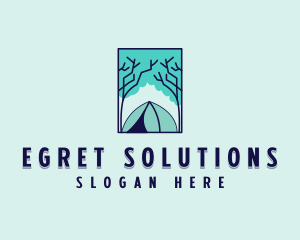 Forest Camping Site logo design