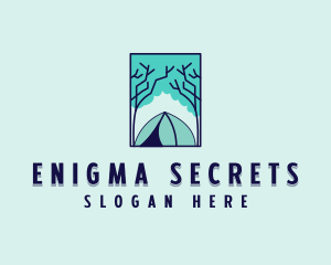 Forest Camping Site logo design