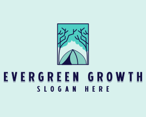 Forest Camping Site logo design