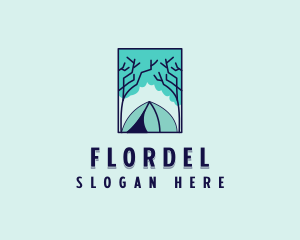 Forest Camping Site logo design