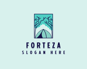 Forest Camping Site logo design