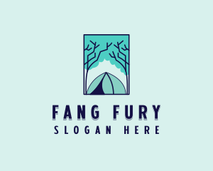 Forest Camping Site logo design