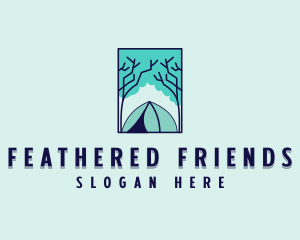 Forest Camping Site logo design