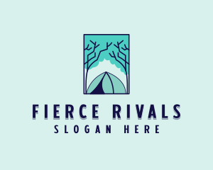 Forest Camping Site logo design