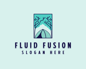 Forest Camping Site logo design