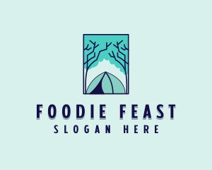 Forest Camping Site logo design