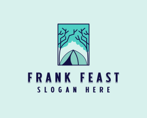 Forest Camping Site logo design