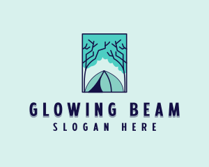 Forest Camping Site logo design