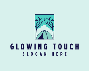 Forest Camping Site logo design