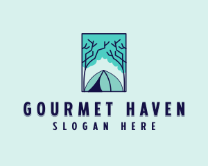 Forest Camping Site logo design