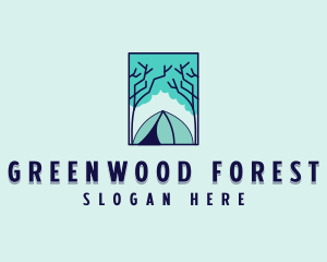 Forest Camping Site logo design