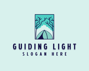 Forest Camping Site logo design