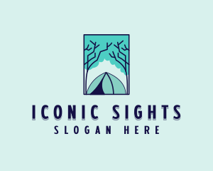 Forest Camping Site logo design