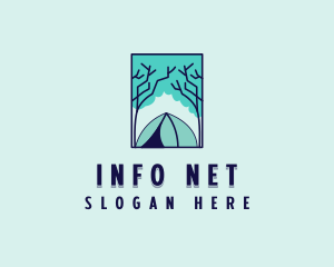 Forest Camping Site logo design