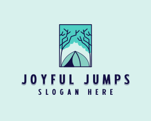 Forest Camping Site logo design