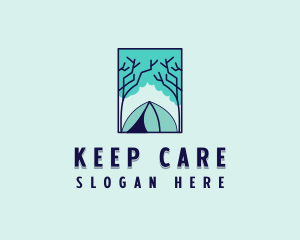 Forest Camping Site logo design