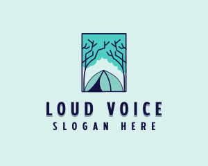 Forest Camping Site logo design