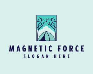 Forest Camping Site logo design