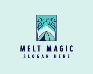 Forest Camping Site logo design