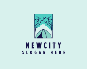 Forest Camping Site logo design