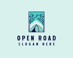 Forest Camping Site logo design