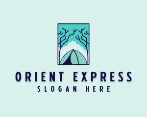 Forest Camping Site logo design