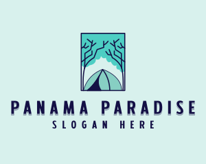 Forest Camping Site logo design