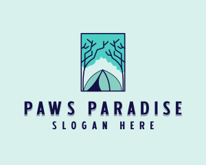 Forest Camping Site logo design