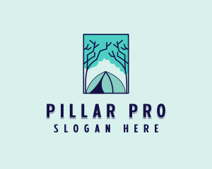 Forest Camping Site logo design