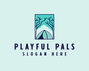 Forest Camping Site logo design