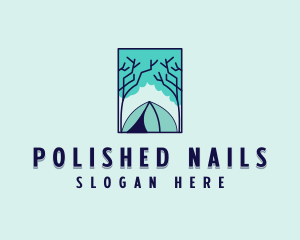 Forest Camping Site logo design